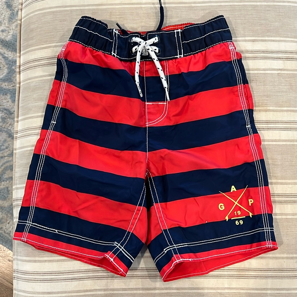 Gap kids size X small striped  bathing suit